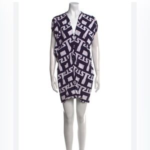NWT Zero + Maria Cornejo Navy & White Rare Issa Tunic in Tulum Print, size 4